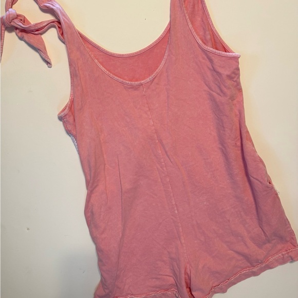 J. Her Peach Floral Knit Romper - Picture 3 of 9